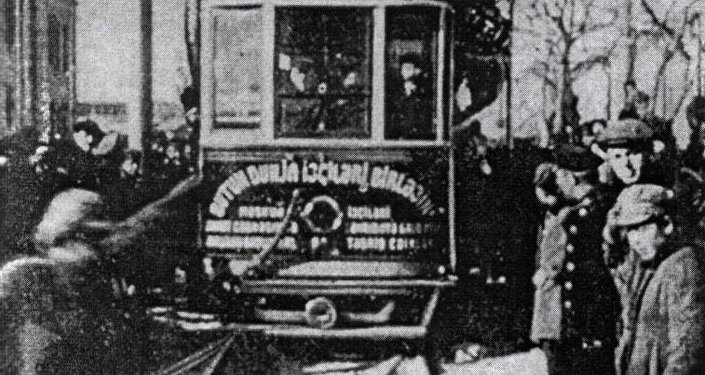 Пуск первого трамвая в Баку. 8 февраля 1924 года