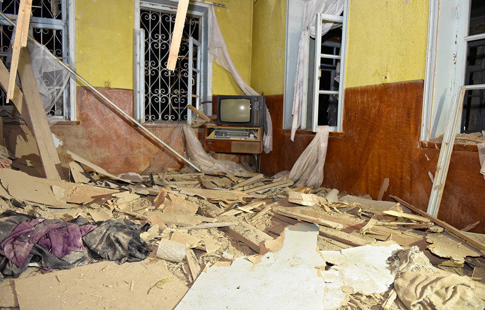 Снаряд разрушил дом жительницы Тертера
