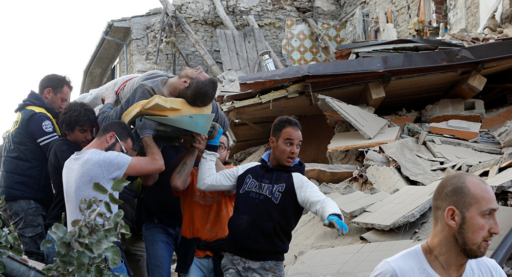 Произошедшее в центре Италии землетрясение забрало жизни 14 человек