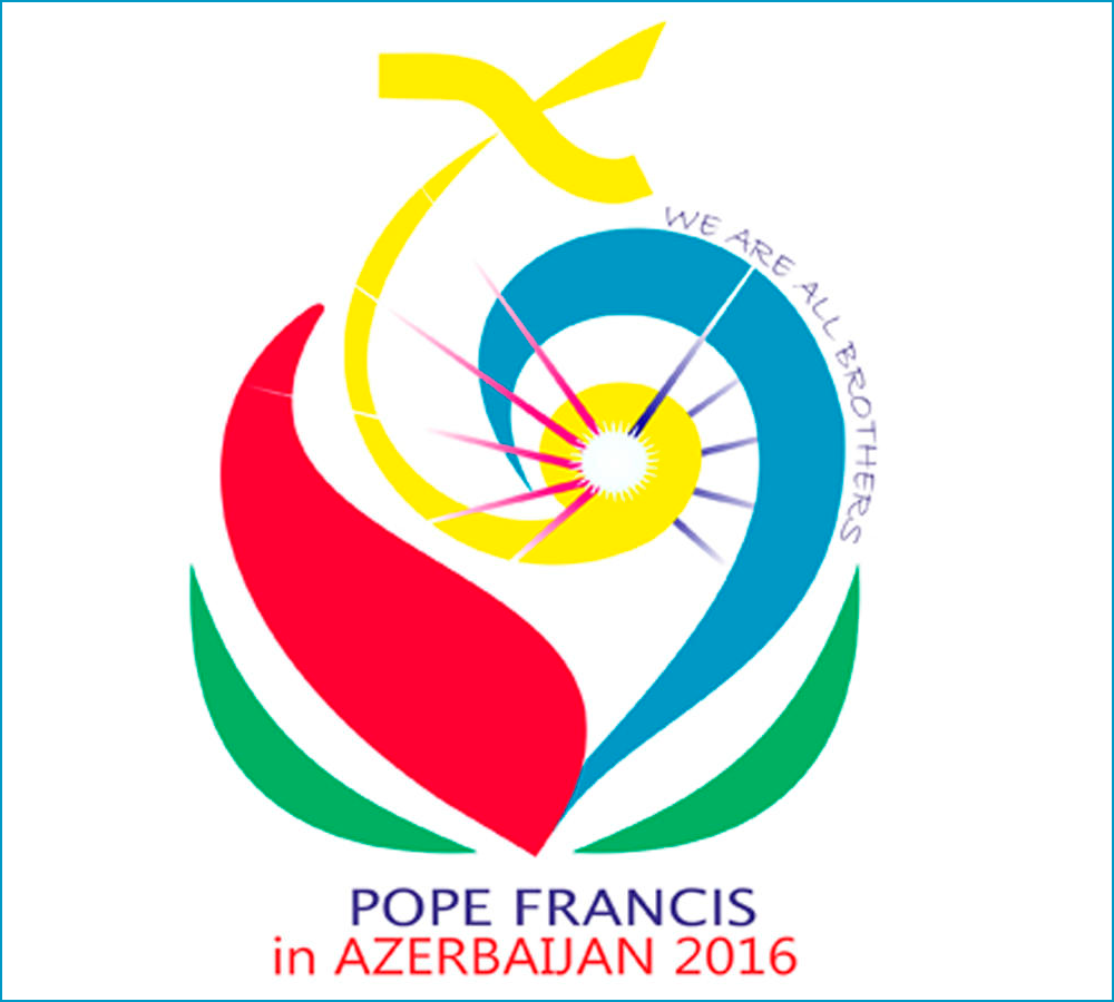 Логотип визита Папы Римского Франциска в Баку