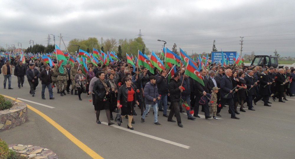 В Горадизе прошло шествие победы в честь годовщины апрельских боев