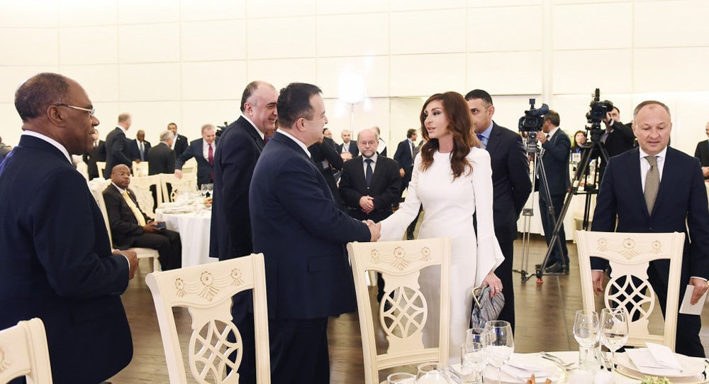 Мехрибан Алиева - на приеме в честь глав МИД стран Движения неприсоединения